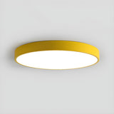 Simplicity Colorful Round LED Flush Mount Ceiling Light Image - 3