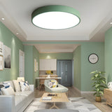 Simplicity Colorful Round LED Flush Mount Ceiling Light Image - 4