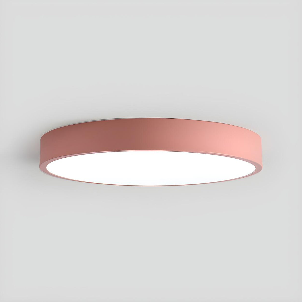 Simplicity Colorful Round LED Flush Mount Ceiling Light Image - 5