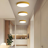 Simplicity Colorful Round LED Flush Mount Ceiling Light Image - 6