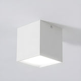 Simplicity Entrance Black Cube LED Flush Mount Light Image - 11