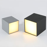 Simplicity Entrance Black Cube LED Flush Mount Light Image - 19