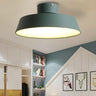 Simplicity Green Barn LED Flush Mount Ceiling Light Image - 1