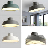 Simplicity Green Barn LED Flush Mount Ceiling Light Image - 4