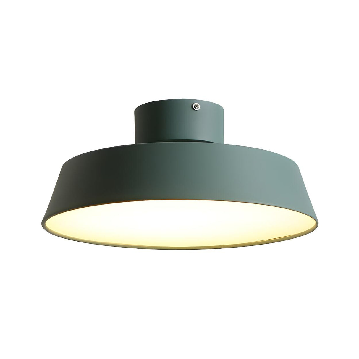 Simplicity Green Barn LED Flush Mount Ceiling Light Image - 5