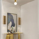 Simplicity Shadeless Gold Cone Metal Flush Mount Light Image - 8