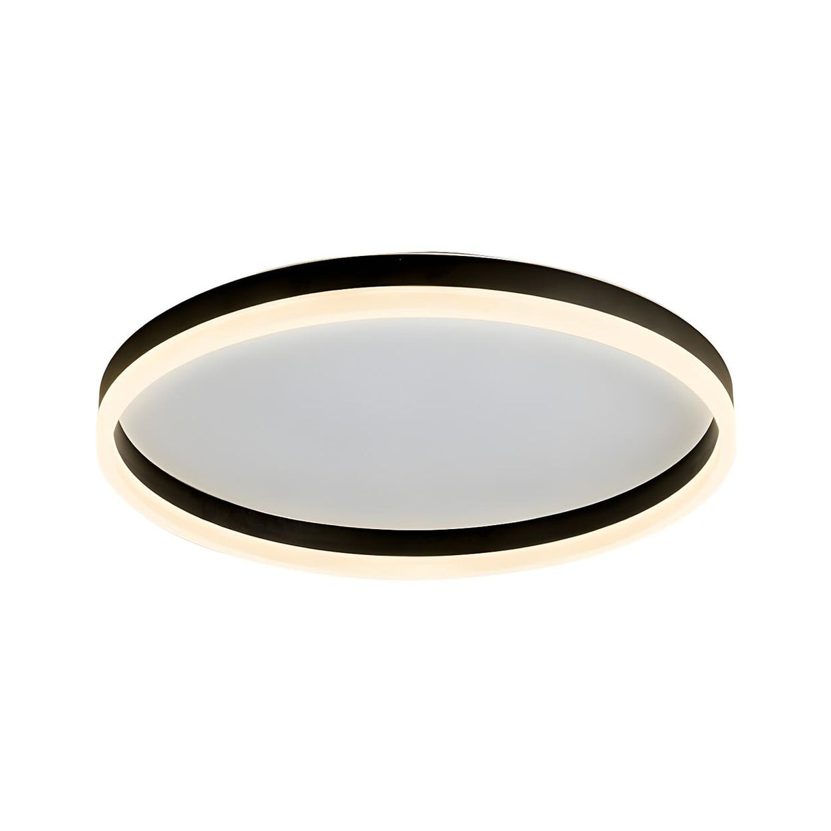 Simplicity White Circular LED Flush Mount Ceiling Light Image - 8