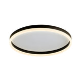 Simplicity White Circular LED Flush Mount Ceiling Light Image - 8