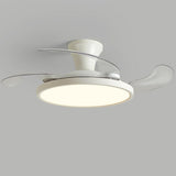 Simplicity White Clear Blades LED Ceiling Fan Light Image - 10