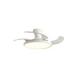 Simplicity White Clear Blades LED Ceiling Fan Light Image - 5