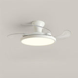 Simplicity White Clear Blades LED Ceiling Fan Light Image - 6