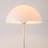 Simplicity White Dome Metal Living Room Floor Lamp Image - 12