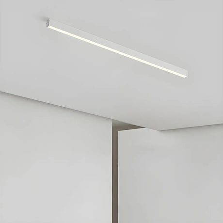 Simplicity White Linear Dimmable LED Flush Mount Light Image - 1