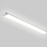 Simplicity White Linear LED Flush Mount Ceiling Light Image - 12