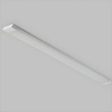 Simplicity White Linear LED Flush Mount Ceiling Light Image - 13