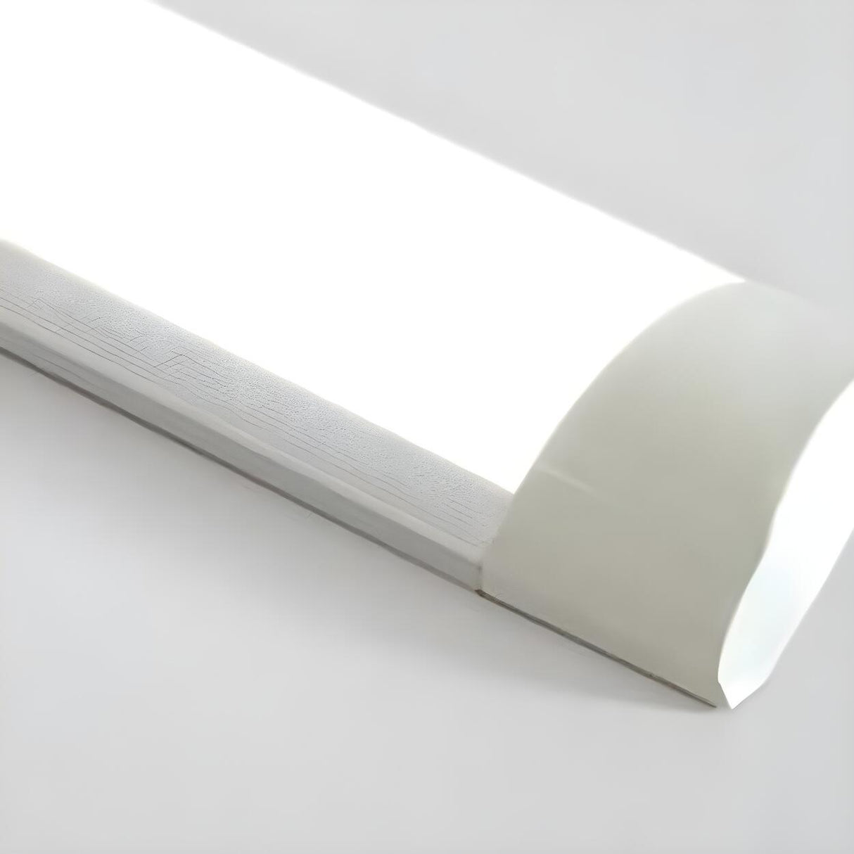 Simplicity White Linear LED Flush Mount Ceiling Light Image - 16