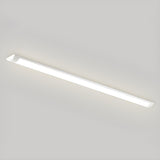 Simplicity White Linear LED Flush Mount Ceiling Light Image - 3