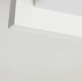 Simplicity White Square LED Flush Mount Ceiling Light Image - 8