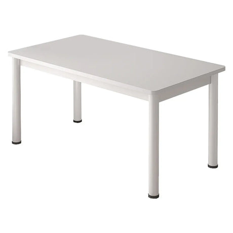 Simplicity White Wooden Rectangular Writing Desk Image - 2