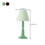 Simplistic Classical Fabric Lampshade Wooden Table Lamp #size