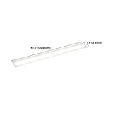 Simplistic Corridor White Strip LED Flush Mount Light Image - 16