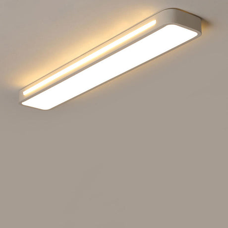 Simplistic Strip Rectangular LED Flush Mount Light Image - 2