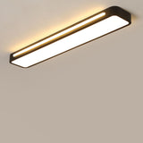 Simplistic Strip Rectangular LED Flush Mount Light Image - 3