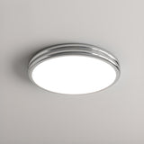 Simplistic Yellow Circular LED Flush Mount Ceiling Lamp Image - 10