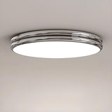 Simplistic Yellow Circular LED Flush Mount Ceiling Lamp Image - 15