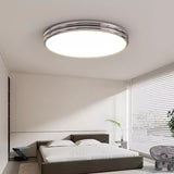 Simplistic Yellow Circular LED Flush Mount Ceiling Lamp Image - 2