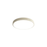 Simplistic Yellow Circular LED Flush Mount Ceiling Lamp Image - 5