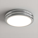 Simplistic Yellow Circular LED Flush Mount Ceiling Lamp Image - 6