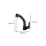 Single Handle Copper Low Arc Matte White Swivel Spout Faucet Image - 19