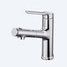 Single Handle Low Arc Spout Chrome Copper Bathroom Faucet Image - 2