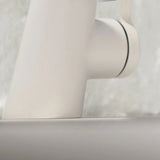 Single Handle Low Arc Touch Copper Matte White Faucet Image - 10