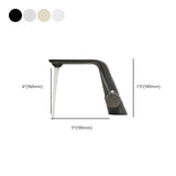 Single Handle Low Arc Touch Copper Matte White Faucet #size