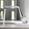 Single Handle Low Arc Touch Copper Matte White Faucet Image - 7