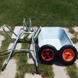 Single-Sided Wheel Aluminum Metal Utility Carts Image - 8