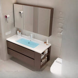 Single Sink Wood Storage Bathroom Vanity with Drawers Image - 2