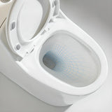 Siphon Elongated Ceramic White Compact Floor Mounted Toilet Image - 5