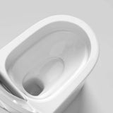 Siphon Jet Elongated White Ceramic Floor-Mounted Toilet Image - 5