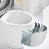 Siphon Oval White Antimicrobial Seat Compact Floor Toilet Image - 12