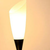 Sleek 3-Light Black Column Metal Modern Floor Lamp Image - 8