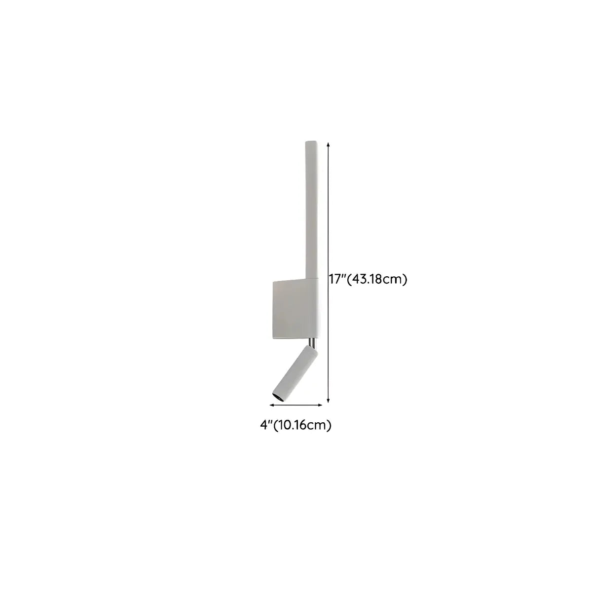 Sleek Adjustable Aluminium Linear Reading Wall Light Image - 11