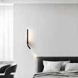 Sleek Adjustable Aluminium Linear Reading Wall Light Image - 5