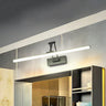 Sleek Adjustable Black Linear LED Mirror Vanity Light Image - 3