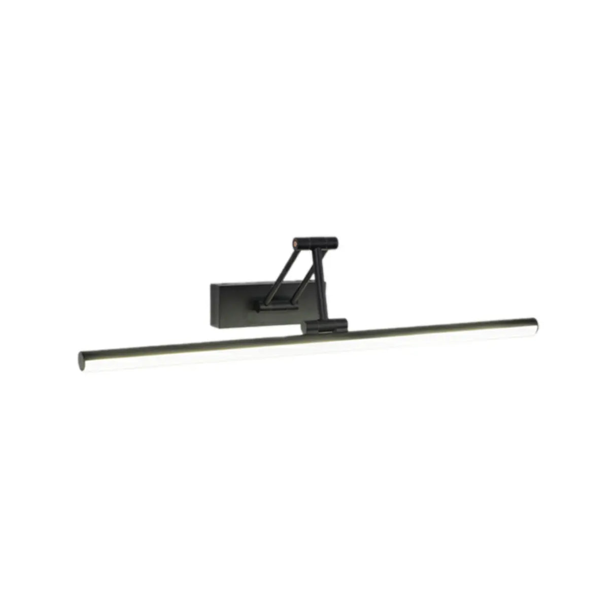 Sleek Adjustable Black Linear LED Mirror Vanity Light Image - 5