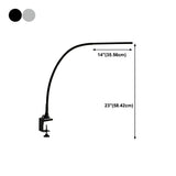 Sleek Bedrooms Metal Linear Adjustable LED Table Lamp #size