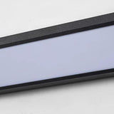 Sleek Black Geometric Outdoor Wide Beam Wall Light Image - 9