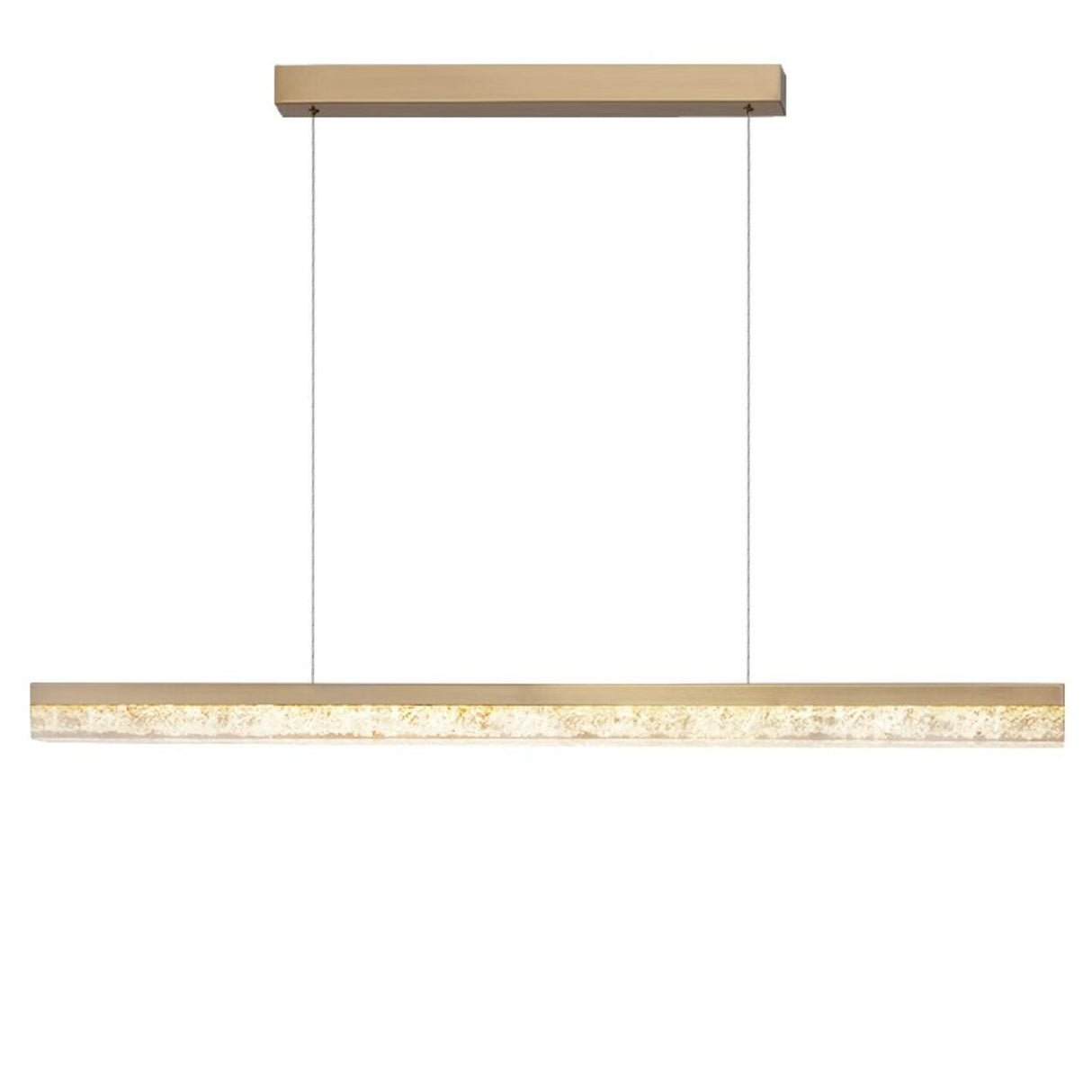 Sleek Black Linear LED Kitchen Island Pendant Light Image - 10